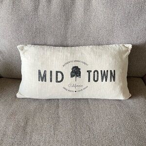 Midtown City of Trees Sacramento Pillow 12” x 22”